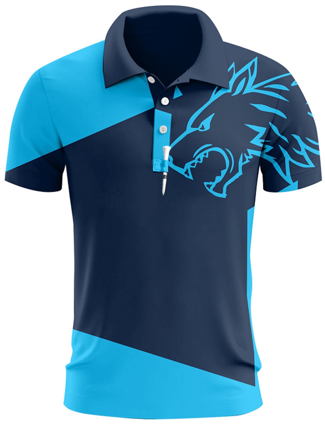 Table Tennis Daily - Kemeja Polo pria, baju Golf berkancing