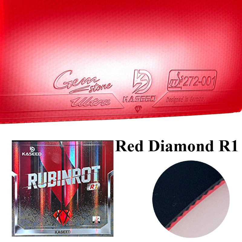 Table Tennis Game - KASEED Red Diamond R1 Karet Tenis