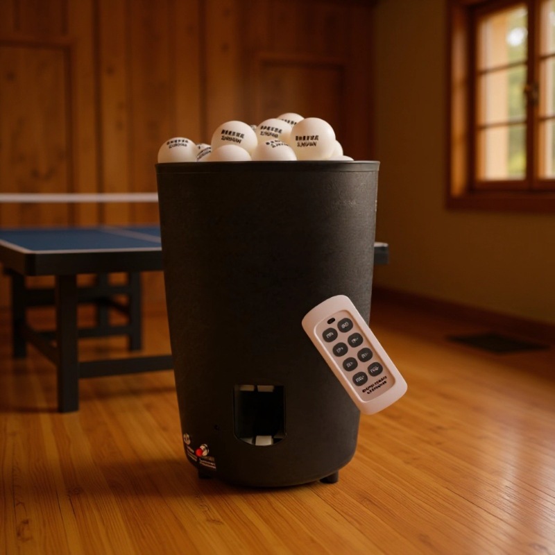 Table Tennis Launcher - Mesin Bola Tenis Meja Portabel Otomatis,