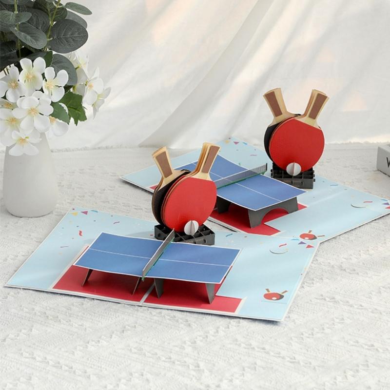 Table Tennis Folding Table - Kartu Ucapan Hari Ayah Popup 3D
