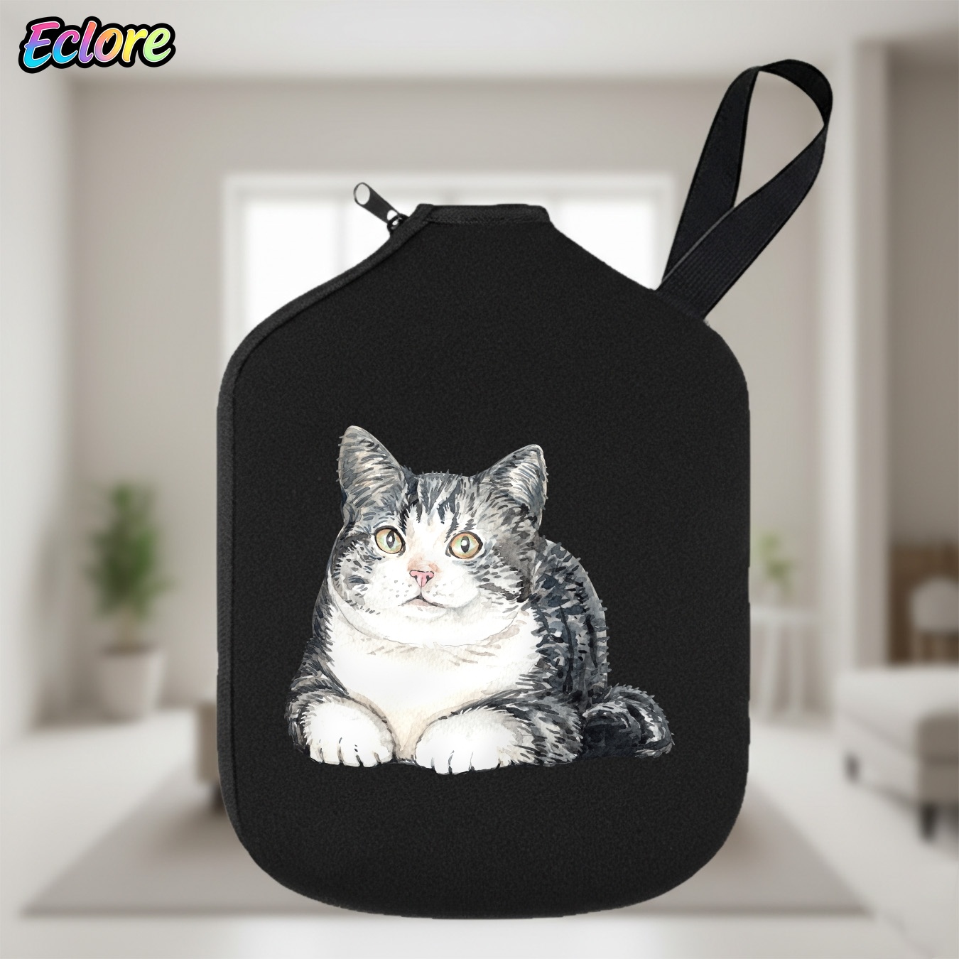 Table Tennis Game - Penutup Dayung Pickleball Motif Kucing Cat