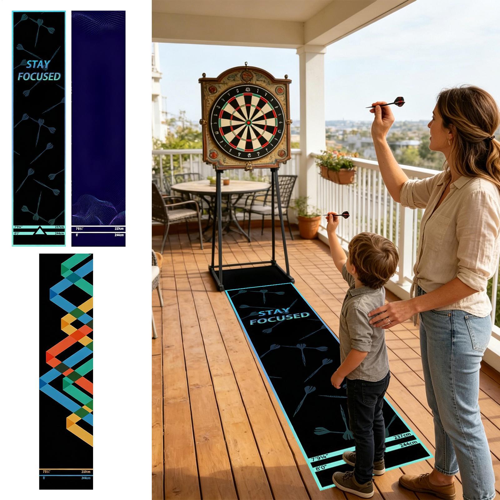 Alas Dart Portabel Anti-Selip  - Throw Distance Board ulasan dan harga