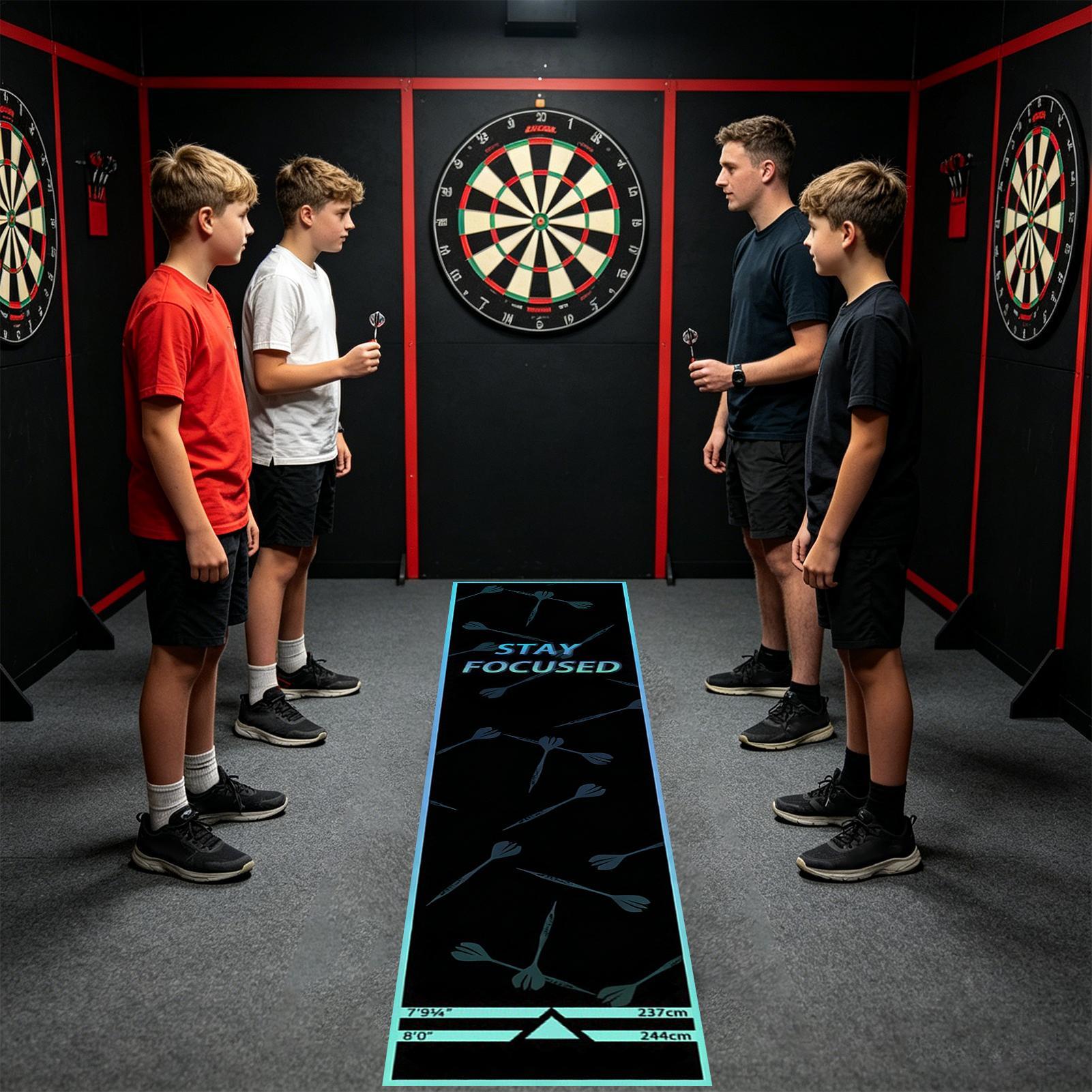 Alas Dart Portabel Anti-Selip  - Throw Distance Board ulasan dan harga