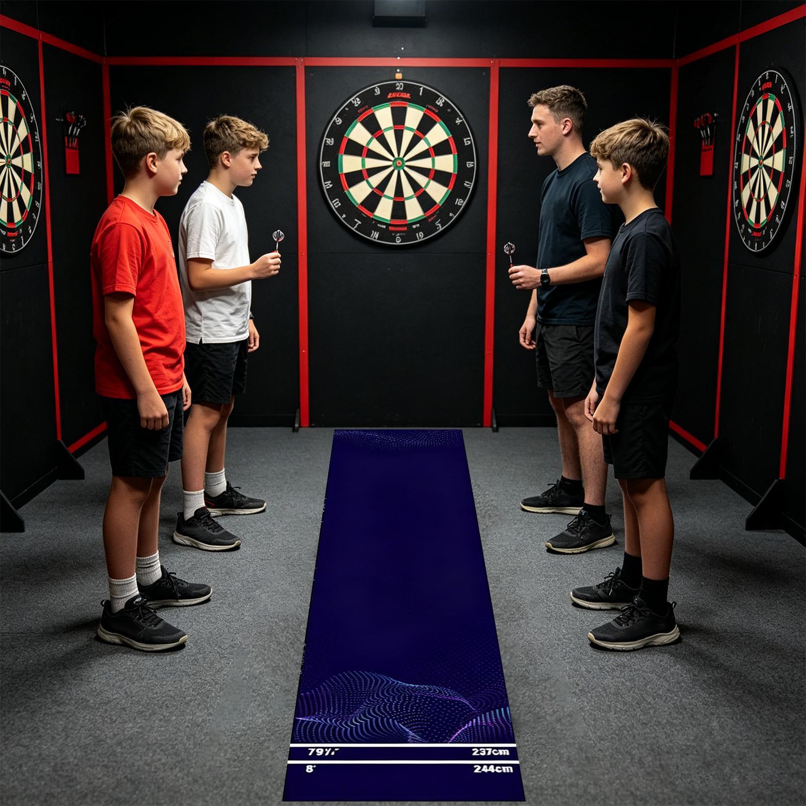 Alas Dart Portabel Anti-Selip  - Throw Distance Board ulasan dan harga