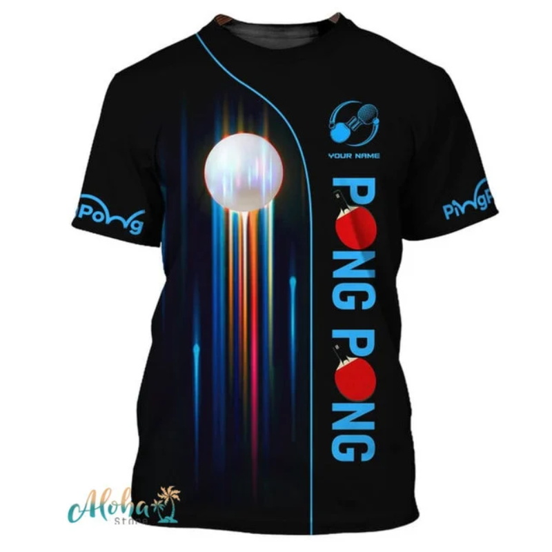 Kaus Ping Pong motif penuh unt - Table Tennis Daily ulasan dan harga